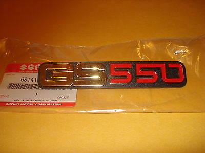 Suzuki GS550 GS 550 side cover emblem OEM