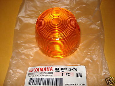 Yamaha RD60 RD125 RD200 R3 R5 GT80 DT80 XS1 XS2 turn signal lens OEM