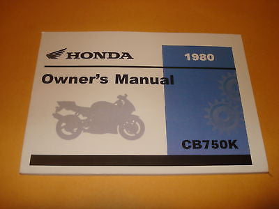 Honda  CB750 CB750K  CB 750 Owners Manual 1980