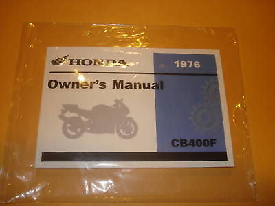 Honda CB400F CB 400F  CB400 F  Owners Manual 1976