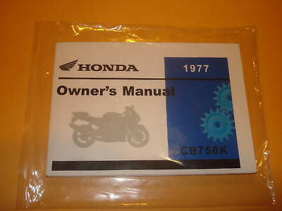 Honda CB750K CB750 CB 750  Owners Manual 1977