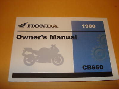 Honda  CB650 CB650C CB 650 Owners Manual 1980