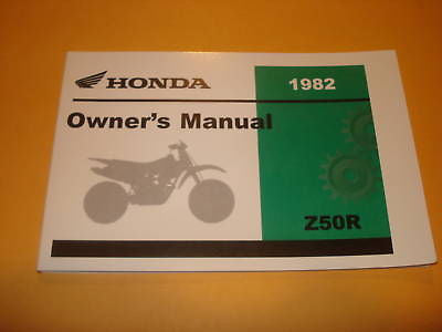 Honda Z50 R  Z50R  Z 50R   Owners Manual 1982
