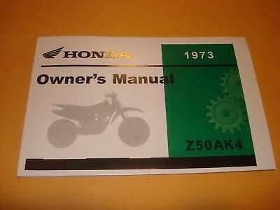 Honda Z50 Z50A  Z 50    Owners Manual 1973