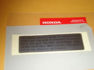 Honda C70 CB100 CL100 CB160 CB175 CB200 CB200T CB350 CB360 CJ360T caution label
