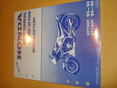 Honda VF700 VF700F  VF750 VF750F  1983-1985 Service Shop Manual OEM